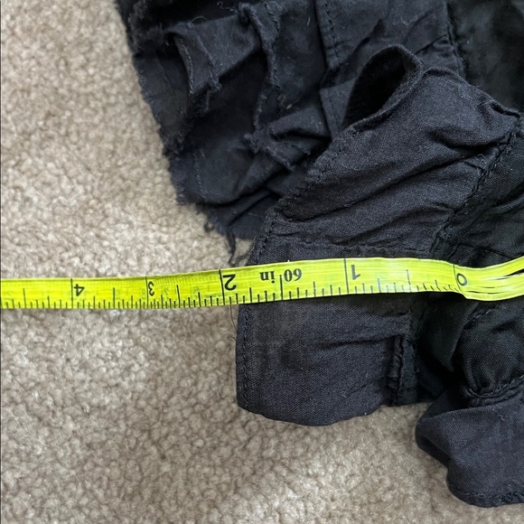 Free People Intimately Black Ruffle Sleep Shorts Viscose - Picture 7 of 9